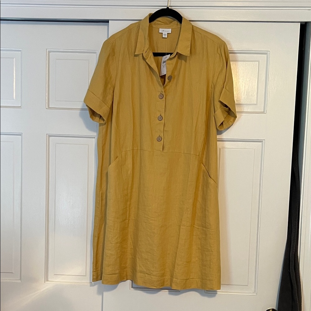 J. Jill Golden Sun Linen Top